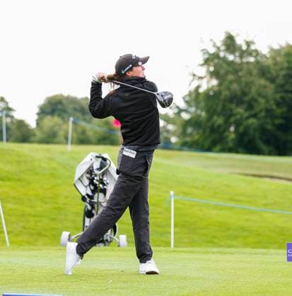 4th July 2025; The O& x2019;Meara Course at Carton House, Maynooth, County Kildare, Ireland; KPMG Womens Irish Open Golf, Round 2; Lee-Anne Pace of Republic of South Africa tees off on the 11th hole  ActionPlus12808642 PeterxFitzpatrick