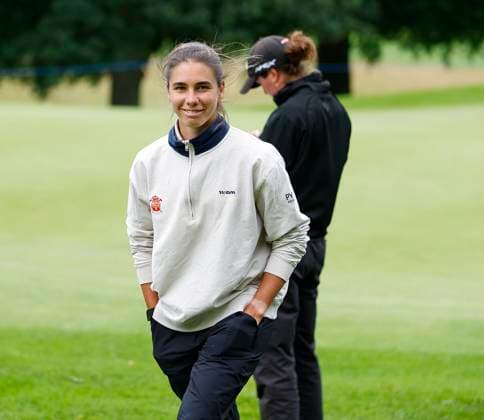 4th July 2025; The O& x2019;Meara Course at Carton House, Maynooth, County Kildare, Ireland; KPMG Womens Irish Open Golf, Round 2; Blanca Fernandez of Spain walking off the 12th green  ActionPlus12808645 PeterxFitzpatrick