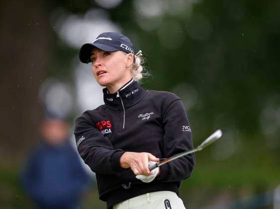4th July 2025; The O& x2019;Meara Course at Carton House, Maynooth, County Kildare, Ireland; KPMG Womens Irish Open Golf, Round 2; Charley Hull of England tees off on the 13th hole  ActionPlus12808676 PeterxFitzpatrick