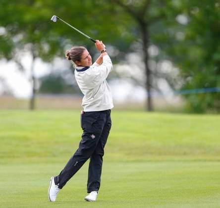 4th July 2025; The O& x2019;Meara Course at Carton House, Maynooth, County Kildare, Ireland; KPMG Womens Irish Open Golf, Round 2; Blanca Fernandez of Spain plays her second shot from the 11th fairway  ActionPlus12808624 PeterxFitzpatrick
