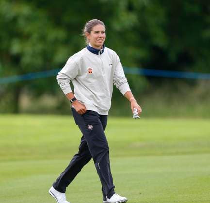 4th July 2025; The O& x2019;Meara Course at Carton House, Maynooth, County Kildare, Ireland; KPMG Womens Irish Open Golf, Round 2; Blanca Fernandez of Spain plays walking up the 11th fairway  ActionPlus12808625 PeterxFitzpatrick