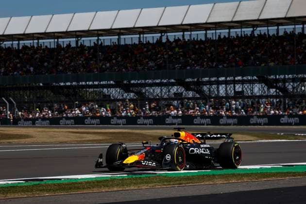 F1 - BRITISH GRAND PRIX 2025 01 VERSTAPPEN Max (nld), Red Bull Racing RB21, action during the Formula 1 Qatar Airways British Grand Prix 2025, 12th round of the 2025 FIA Formula One World Championship, WM, Weltmeisterschaft from July 4 to 6, 2025 on the Silverstone Circuit, in Silverstone, United Kingdom - SilverstoneUnited Kingdom  Copyright: xFLORENTxGOODENx