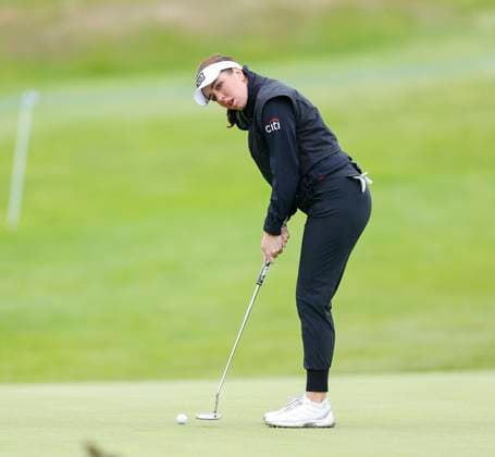 4th July 2025; The O& x2019;Meara Course at Carton House, Maynooth, County Kildare, Ireland; KPMG Womens Irish Open Golf, Round 2; Georgia Hall of England putting on the 10th green  ActionPlus12808654 PeterxFitzpatrick
