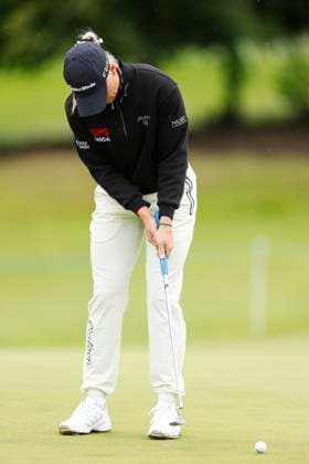 4th July 2025; The O& x2019;Meara Course at Carton House, Maynooth, County Kildare, Ireland; KPMG Womens Irish Open Golf, Round 2; Charley Hull of England putts on the 10th green  ActionPlus12808656 PeterxFitzpatrick