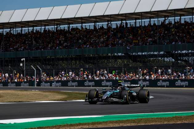 F1 - BRITISH GRAND PRIX 2025 12 KIMI ANTONELLI Andrea (ita), Mercedes AMG F1 Team W16, action during the Formula 1 Qatar Airways British Grand Prix 2025, 12th round of the 2025 FIA Formula One World Championship, WM, Weltmeisterschaft from July 4 to 6, 2025 on the Silverstone Circuit, in Silverstone, United Kingdom - SilverstoneUnited Kingdom  Copyright: xFLORENTxGOODENx
