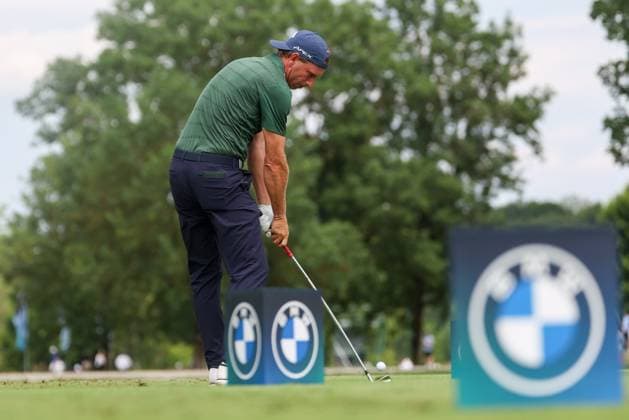 Marcel Siem GER on the tee, tee 8, 36 BMW International Open 2025, Golf, DP World Tour, Men, Round 2, 04 07 2025 Eichenried Bayern Germany Copyright: xkolbert-press ChristianxKolbertx