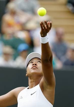 Tennis: Wimbledon championships Naomi Osaka of Japan plays against Russian Anastasia Pavlyuchenkova in the women s singles third round at the Wimbledon tennis tournament in London on July 4, 2025.  A14AA0004701665P