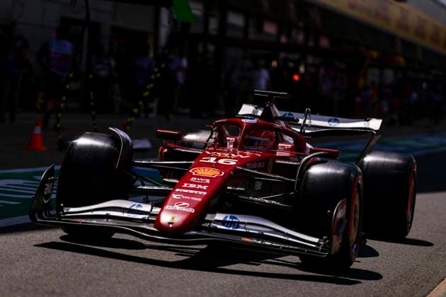 F1 - BRITISH GRAND PRIX 2025 16 LECLERC Charles (mco), Scuderia Ferrari SF-25, action during the Formula 1 Qatar Airways British Grand Prix 2025, 12th round of the 2025 FIA Formula One World Championship, WM, Weltmeisterschaft from July 4 to 6, 2025 on the Silverstone Circuit, in Silverstone, United Kingdom - SilverstoneUnited Kingdom  Copyright: xEricxAlonsox