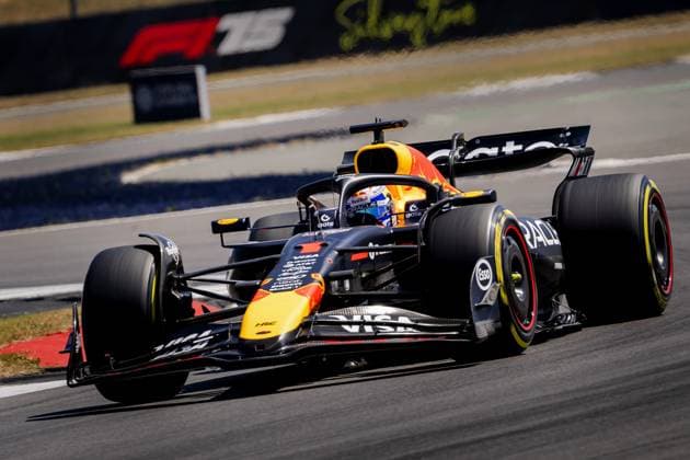 SILVERSTONE - Max Verstappen (Red Bull Racing) during 1st free practice at the Silverstone circuit ahead of the Great Britain Grand Prix. ANP SEM VAN DER WAL xVIxANPxSportx xxANPxIVx 530923943 originalFilename: 530923943.jpg
