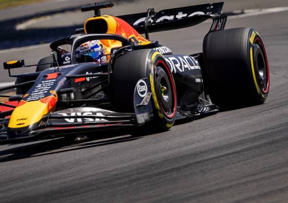 SILVERSTONE - Max Verstappen (Red Bull Racing) during 1st free practice at the Silverstone circuit ahead of the Great Britain Grand Prix. ANP SEM VAN DER WAL xVIxANPxSportx xxANPxIVx 530923969 originalFilename: 530923969.jpg