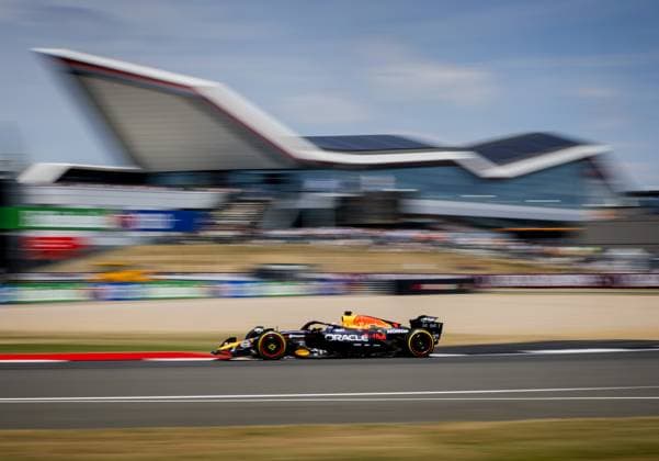 SILVERSTONE - Max Verstappen (Red Bull Racing) during 1st free practice at the Silverstone circuit ahead of the Great Britain Grand Prix. ANP SEM VAN DER WAL xVIxANPxSportx xxANPxIVx 530924045 originalFilename: 530924045.jpg