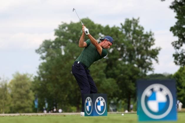 Marcel Siem GER on the tee, tee 8, 36 BMW International Open 2025, Golf, DP World Tour, Men, Round 2, 04 07 2025 Eichenried Bayern Germany Copyright: xkolbert-press ChristianxKolbertx