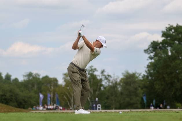 Martin Kaymer GER on the tee,Tee 8, 36 BMW International Open 2025, Golf, DP World Tour, Men, Round 2, 04 07 2025 Eichenried Bayern Germany Copyright: xkolbert-press ChristianxKolbertx