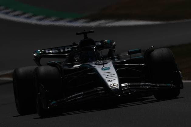 F1 British Grand Prix 2025 Practice 1 George Russell of Mercedes during the first practice ahead of the Formula 1 British Grand Prix at Silverstone Circuit in Northampton, Great Britain on July 5, 2024. Northampton United Kingdom  Copyright: xJakubxPorzyckix originalFilename:porzycki-f1britis250704_npZK2.jpg
