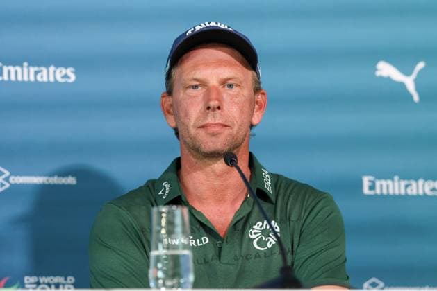 Marcel Siem GER at the press conference after round 2, 36 BMW International Open 2025, Golf, DP World Tour, Men, Round 2, 04 07 2025 Eichenried Bayern Germany Copyright: xkolbert-press ChristianxKolbertx