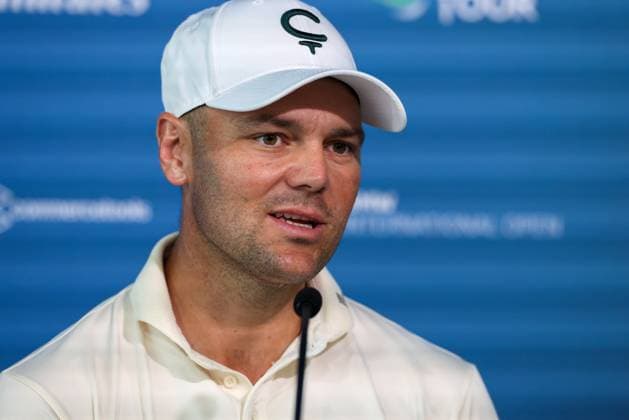 Martin Kaymer GER at the press conference after round 2, 36 BMW International Open 2025, Golf, DP World Tour, Men, Round 2, 04 07 2025 Eichenried Bayern Germany Copyright: xkolbert-press ChristianxKolbertx