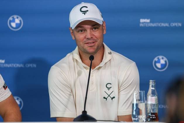 Martin Kaymer GER at the press conference after round 2, 36 BMW International Open 2025, Golf, DP World Tour, Men, Round 2, 04 07 2025 Eichenried Bayern Germany Copyright: xkolbert-press ChristianxKolbertx