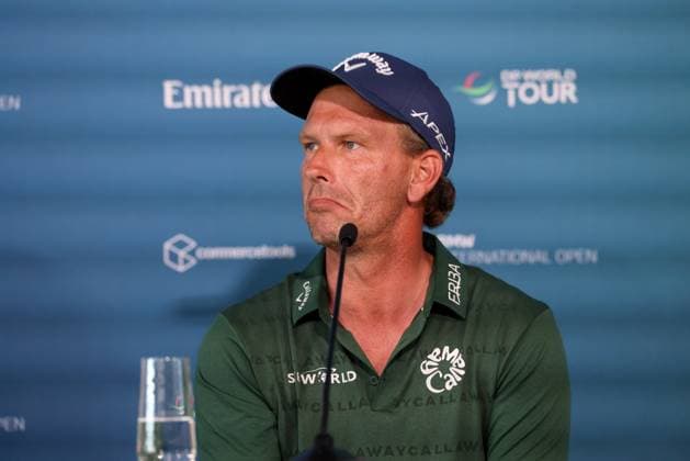 Marcel Siem GER at the press conference after round 2, 36 BMW International Open 2025, Golf, DP World Tour, Men, Round 2, 04 07 2025 Eichenried Bayern Germany Copyright: xkolbert-press ChristianxKolbertx