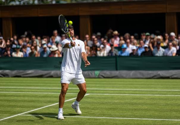 Tennis, Wimbledon, Day 5 - Carlos Alcaraz training