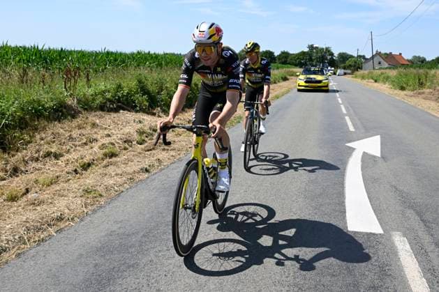 Tour de France 2025 04 07 2025 LILLE METROPOLE, FRANCE - JULY 04 : Van Aert Wout (BEL) of Team Visma - Lease a Bike pictured during a training session ahead of the 112th edition of Tour de France an UCI World Tour 2.UWT cycling road race stage for Men Elite on July 4, 2025 in Lille Metropole, France, 04 07 2025 ( Motordriver Kenny Verfaillie - Lille Metropole France  Copyright: xJanxDexMeuleneirx