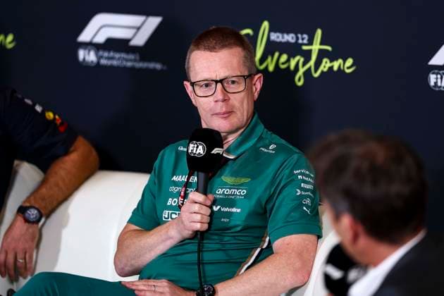 F1 - BRITISH GRAND PRIX 2025 COWELL Andy (gbr), Team Principal and CEO of Aston Martin F1 Team, portrait press conference, PK, Pressekonferenz during the Formula 1 Qatar Airways British Grand Prix 2025, 12th round of the 2025 FIA Formula One World Championship, WM, Weltmeisterschaft from July 4 to 6, 2025 on the Silverstone Circuit, in Silverstone, United Kingdom - SilverstoneUnited Kingdom Copyright: xEricxAlonsox
