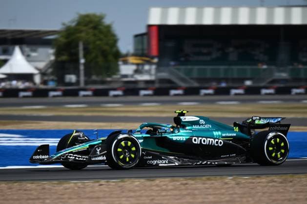 4th July 2025; Silverstone Circuit, Northamptonshire, England; Formula 1 2025 Qatar Airways British F1 Grand Prix; Free Practice Day; Fernando Alonso in the Mercedes-AMG F1 M16 powered Aston Martin Aramco-Mercedes AMR25 car during the first free practice session (P1)  ActionPlus12808828 SimonxWest