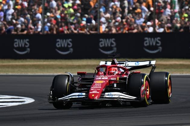 4th July 2025; Silverstone Circuit, Northamptonshire, England; Formula 1 2025 Qatar Airways British F1 Grand Prix; Free Practice Day; Charles Leclerc in the Ferrari 066 15 powered Ferrari SF-25 car during the first free practice session (P1)  ActionPlus12808830 SimonxWest