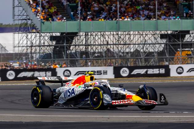 4th July 2025; Silverstone Circuit, Northamptonshire, England; Formula 1 2025 Qatar Airways British F1 Grand Prix; Free Practice Day; Visa Cash App Racing Bulls F1 Team driver Liam Lawson in his Racing Bulls-Honda RBPT VCARB 02 Honda RBPTH003 during free practice 1  ActionPlus12808859 TimxWilliams