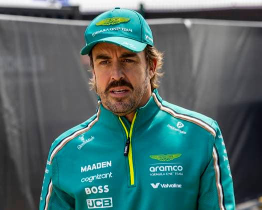 4th July 2025; Silverstone Circuit, Northamptonshire, England; Formula 1 2025 Qatar Airways British F1 Grand Prix; Free Practice Day; Aston Martin Aramco F1 Team driver Fernando Alonso in the paddock  ActionPlus12808836 TimxWilliams