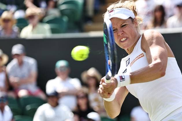 Laura Siegemund, GER, during third round of 2025 All England Lawn Tennis Championships at Wimbledon, womens singles, London, 04 07 2025