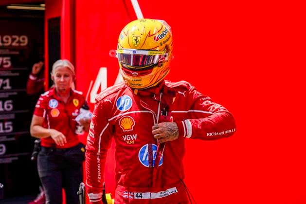 FORMULA 1 BRITISH GRAND PRIX 2025 Lewis Hamilton 44 (GBR), Scuderia Ferrari SF-25 paddock during the FORMULA 1 QATAR AIRWAYS BRITISH GRAND PRIX 2025 at the Silverstone Circuit, Silverstone, England, United Kingdom on 4 July 2025 Credit: Robbie Hoad Every Second Media Editorial use only. All images are copyright Every Second Media Limited. No images may be reproduced without prior permission. Copyright: xIMAGO EveryxSecondxMediax ESM-1517-0007 RobbiexHoadx xEveryxSecondxMediax
