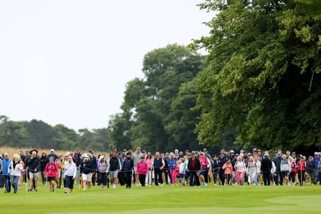 KPMG Women s Irish Open 2025, Carton House, Maynooth 4 7 2025 A view of the spectators A view of the spectators 4 7 2025  Copyright: x INPHO LaszloxGeczox 0N8A5217