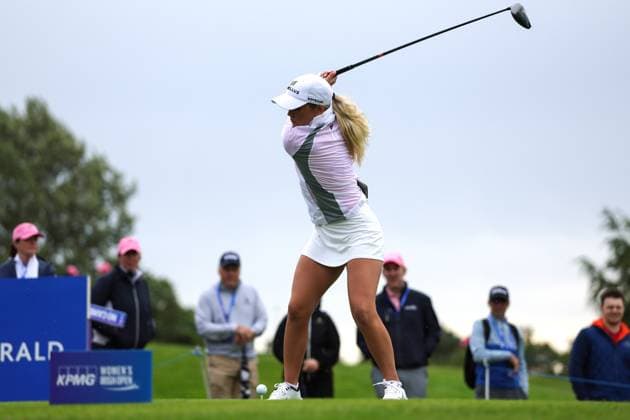 KPMG Women s Irish Open 2025, Carton House, Maynooth 4 7 2025 Sara¯Byrne Sara¯Byrne 4 7 2025  Copyright: x INPHO LaszloxGeczox LG1_1671