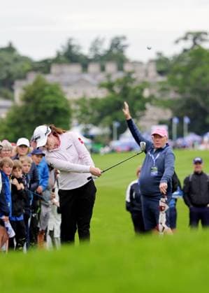 KPMG Women s Irish Open 2025, Carton House, Maynooth 4 7 2025 Leona Maguire Leona Maguire 4 7 2025  Copyright: x INPHO LaszloxGeczox LG1_2180a