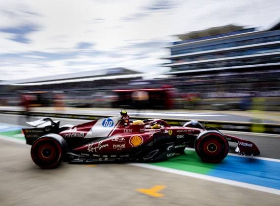 SILVERSTONE - Lewis Hamilton (Ferrari) during 2nd free practice at the Silverstone circuit ahead of the Great Britain Grand Prix. ANP SEM VAN DER WAL xVIxANPxSportx xxANPxIVx 530934967 originalFilename: 530934967.jpg