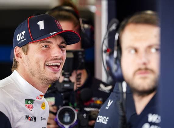 SILVERSTONE - Max Verstappen (Red Bull Racing) prior to 2nd free practice at the Silverstone circuit ahead of the Great Britain Grand Prix. ANP SEM VAN DER WAL xVIxANPxSportx xxANPxIVx 530935326 originalFilename: 530935326.jpg