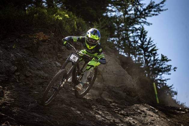 Whoop Downhill Worldcup La Thuile HRASTNIK Monika AON RACING TOURNE CAMPERVANSat Whoop Downhill Worldcup La Thuile, 04 07 2025,in La Thuile,ITA Photo Sebastian Sternemann
