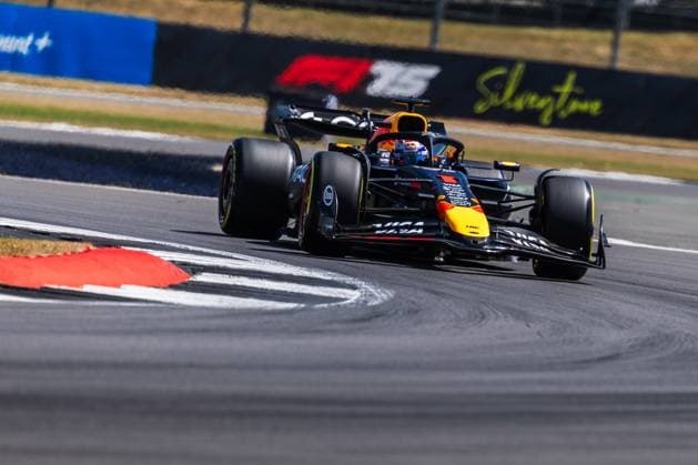 2025 Formula One British Grand Prix Silverstone Circuit, Towcester, United Kingdom. 4.July.2025; Max Verstappen of the Netherlands and Oracle Red Bull Racing during Free Practice 1 Formula One British Grand Prix Towcester Silverstone Circuit United Kingdom Copyright: xJayxHiranox