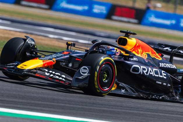 2025 Formula One British Grand Prix Silverstone Circuit, Towcester, United Kingdom. 4.July.2025; Max Verstappen of the Netherlands and Oracle Red Bull Racing during Free Practice 1 Formula One British Grand Prix Towcester Silverstone Circuit United Kingdom Copyright: xJayxHiranox