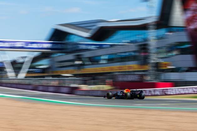 2025 Formula One British Grand Prix Silverstone Circuit, Towcester, United Kingdom. 4.July.2025; Max Verstappen of the Netherlands and Oracle Red Bull Racing during Free Practice 1 Formula One British Grand Prix Towcester Silverstone Circuit United Kingdom Copyright: xJayxHiranox