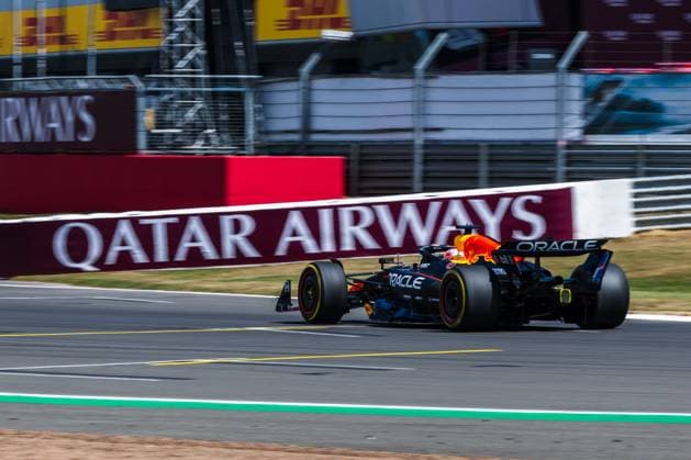 2025 Formula One British Grand Prix Silverstone Circuit, Towcester, United Kingdom. 4.July.2025; Max Verstappen of the Netherlands and Oracle Red Bull Racing during Free Practice 1 Formula One British Grand Prix Towcester Silverstone Circuit United Kingdom Copyright: xJayxHiranox