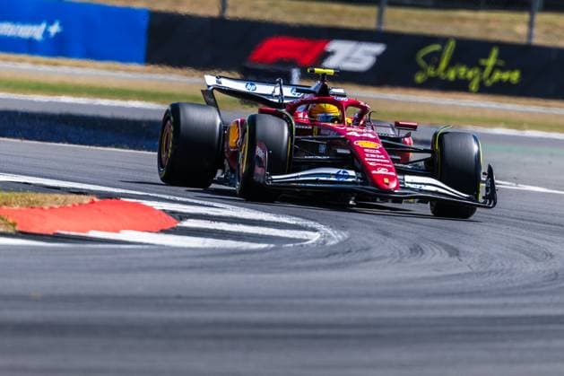 2025 Formula One British Grand Prix Silverstone Circuit, Towcester, United Kingdom. 4.July.2025; Lewis Hamilton of Great Britain and Scuderia Ferrari during Free Practice 2 Formula One British Grand Prix Towcester Silverstone Circuit United Kingdom Copyright: xJayxHiranox