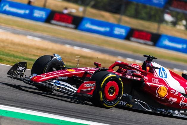 2025 Formula One British Grand Prix Silverstone Circuit, Towcester, United Kingdom. 4.July.2025; Charles Leclerc of Monaco and Scuderia Ferrari during Free Practice 1 Formula One British Grand Prix Towcester Silverstone Circuit United Kingdom Copyright: xJayxHiranox