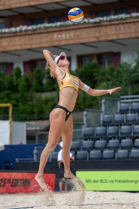 Beach Pro Tour Elite 16 Gstaad, 04 07 2025 Linda Bock GER Beach Pro Tour Elite 16 Gstaad on 04 07 2025 Copyright: xBEAUTIFULxSPORTS PeterxWeberx