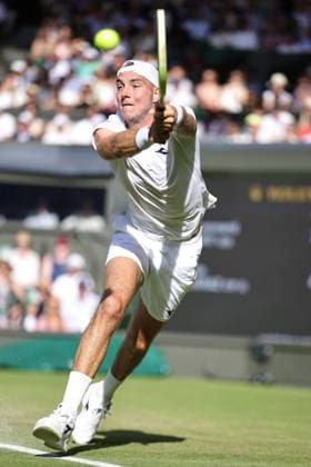 Jan Lennard Struff, GER, during third round of 2025 All England Lawn Tennis Championships at Wimbledon, mens singles, London, 04 07 2025