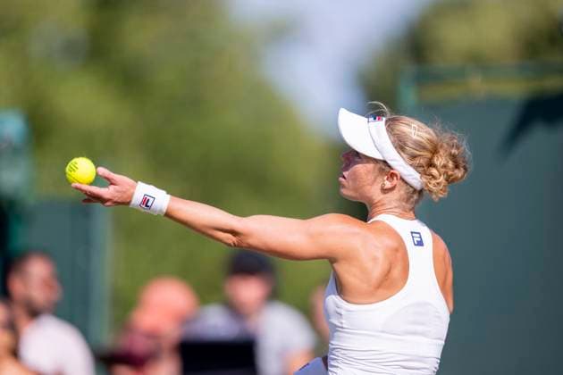 Laura Siegemund during the Wimbledon 2025 Women™s Doubles second round tennis match between Hailey Baptiste & Caty McNally v Laura Siegemund & Beatriz Haddad Maia at the All England Tennis Club in London, England (Richard Callis Sports Press Photo SPP)  Copyright: xRichardxCallis SportsxPressxPhotox xSPPx spp-en-RiCaPrPh-SPP25_richiecallis_040725_18828