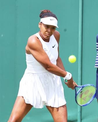 TENNIS - Wimbledon 2025 LONDON,ENGLAND,04.JUL.25 - TENNIS - WTA, Tennis Damen Tour, Wimbledon, Grand Slam. Image shows Naomi Osaka (JPN).  GEPAxpictures xAlanxGrieves