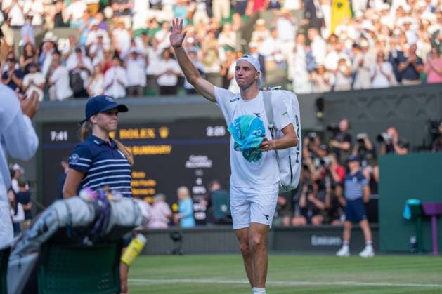 2025-07-04 The Championships Wimbledon 2025 LONDON, UNITED KINGDOM - JULY 4: Jan Lennard Struff of Germany during Day Five of The Championships Wimbledon 2025 at All England Lawn Tennis and Croquet Club on July 4, 2025 in London, United Kingdom. (Photo by Marleen Fouchier BSR Agency) London United Kingdom Content not available for redistribution in The Netherlands directly or indirectly through any third parties. Copyright: xBSRxAgencyx