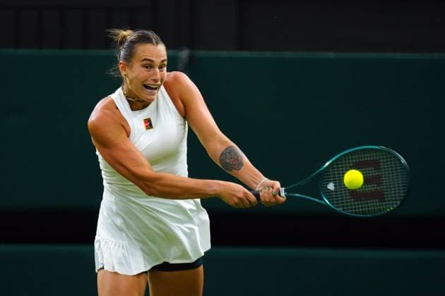 Aryna Sabalenka during her third round match Wimbledon Tennis Championships, Day 5, The All England Lawn Tennis and Croquet Club, London, UK - 04 Jul 2025London The All England Lawn Tennis and United Kingdom  Copyright: xJavierxGarcia Shutterstockx 15384469hz