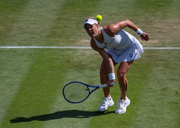 Tennis - Wimbledon Championship 2025 - Day 5 LONDON, ENGLAND - Friday, July 4, 2025: Laura Siegemund (GER) during the Ladies Singles 3rd Round on Day Five of The Championships Wimbledon 2025 at the All England Lawn Tennis and Croquet Club. Siegemund won 6-3, 6-3. (Photo by Kirsten Holst Propaganda) LONDON All England Lawn Tennis and Croquet Club GREATER LONDON ENGLAND  Copyright: xKirstenxHolstx 2025-07-04-133-Wimbledon_2025_Day_5